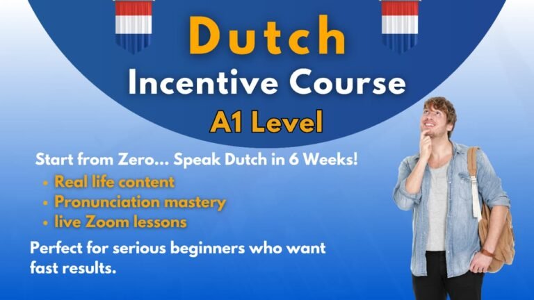 Intensive Dutch Language Course – Level A1